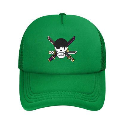 Zoro One-Pieces Flag Mesh Baseball Caps