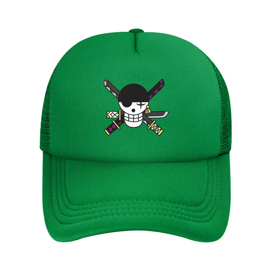 Zoro One-Pieces Flag Mesh Baseball Caps