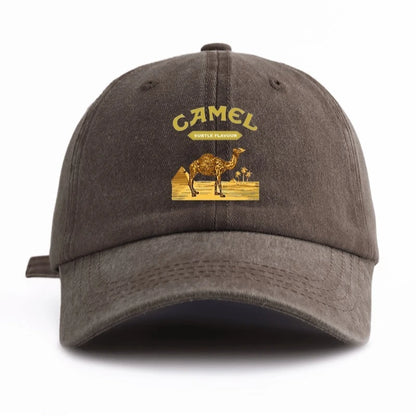 CAMEL Print Washed Baseball Cap