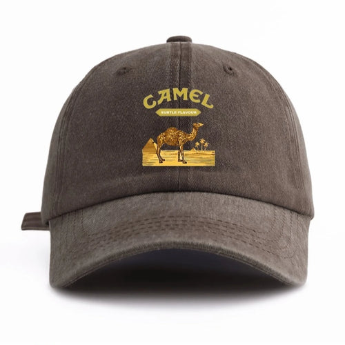 CAMEL Print Washed Baseball Cap