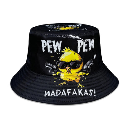 Cool Duck'Pew Pew' 3D Graphic Fisherman Hat