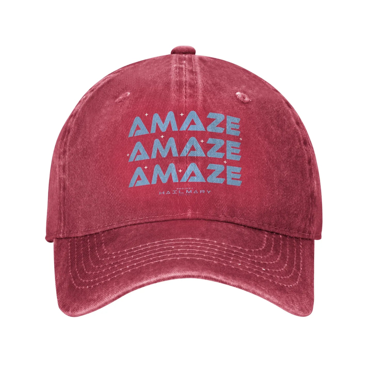 Project Hail Mary Amaze Repeat Typography Poster Baseball Cap