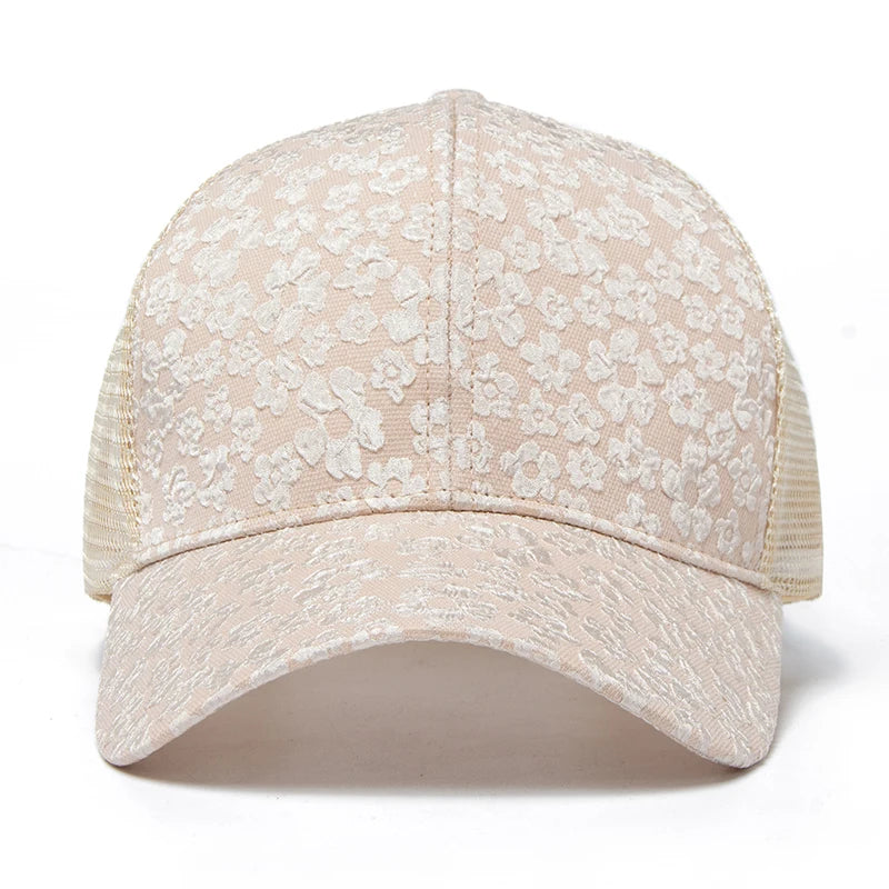 CNTANG New Print Mesh Caps Fashion Women Baseball Cap