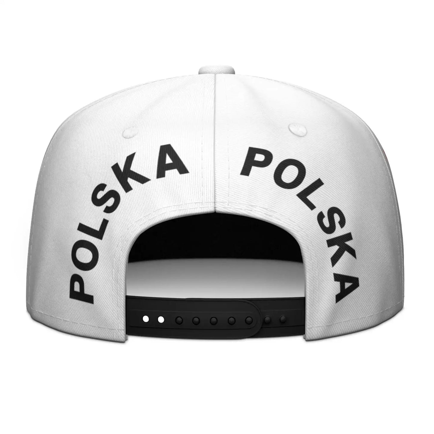 Poland Free Custom Name Logo Print Photo Pol Flat Brimmed Cap Hip-hop Hat Snapback Cap