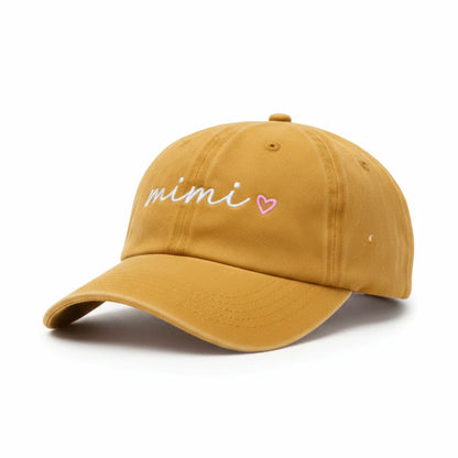 Washed Cotton dad mama mini Love Caps Baseball Hats