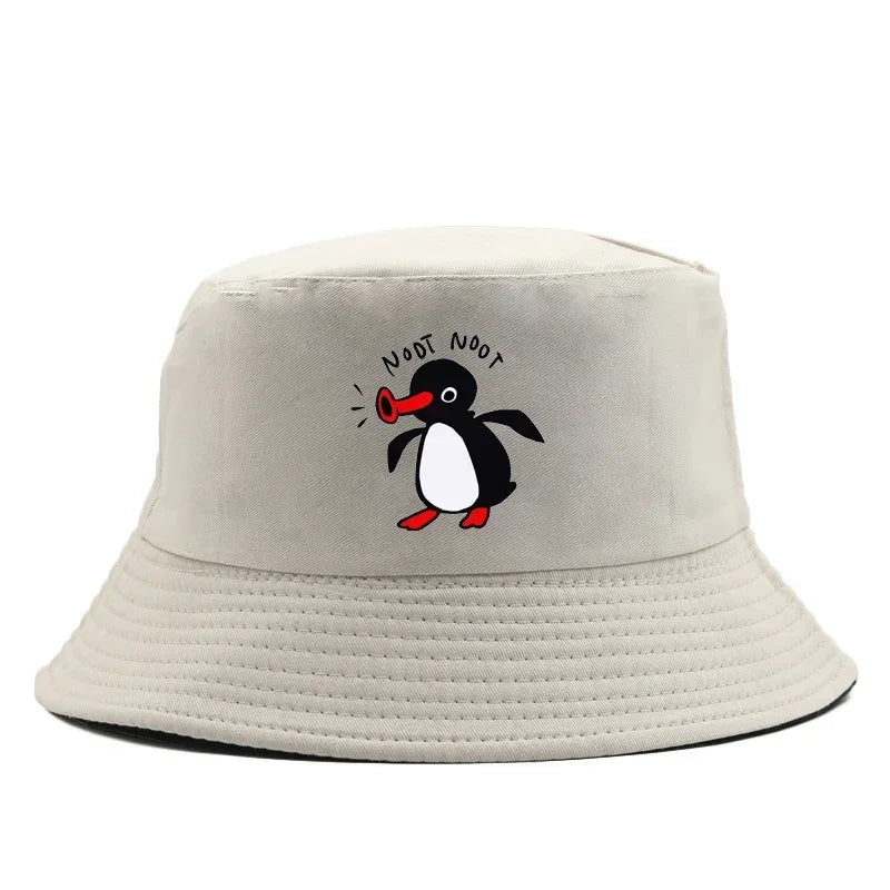 Summer Penguin Bucket Hat Reversible Bob
