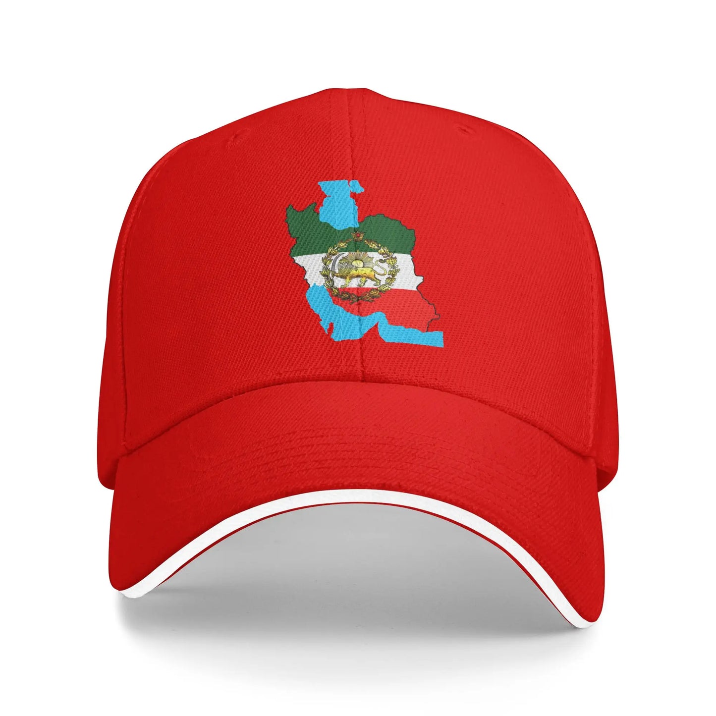 Iran Flag With A Golden Lion Sun Baseball Cap Summer Women Men