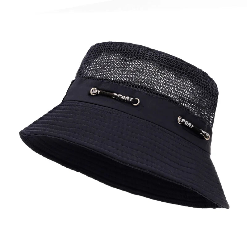 Summer Breathable Mesh Small Basin Hat Bucket Hat