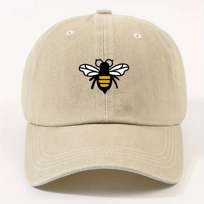 Fashionable Bee Patterned Baseball Cap For Both Men And Women