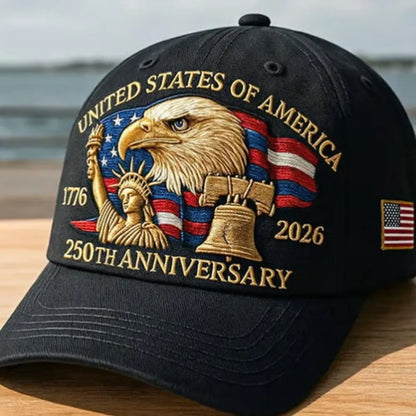 American 250th Anniversary Cap Unisex Eagle Graphic Baseball Cap