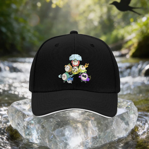 Little Monster Squad Baseball Cap With 7 Monster Characters