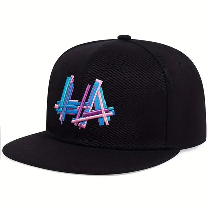 Unisex Letter Embroidery Hip-hop Hats Snapback Cap