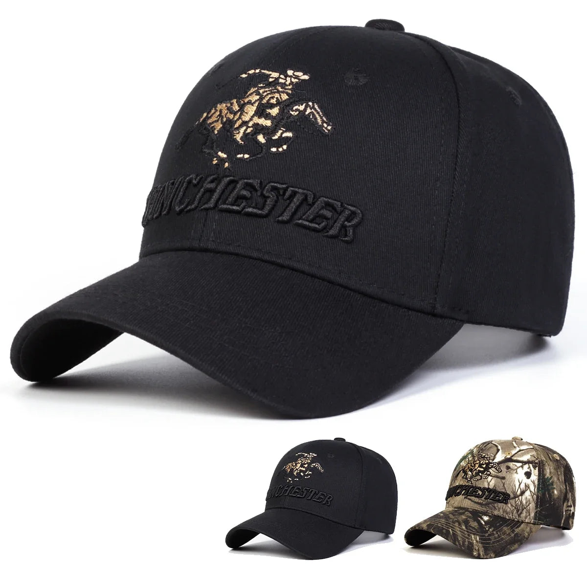 Unisex Winchester Letter Embroidery Baseball Caps