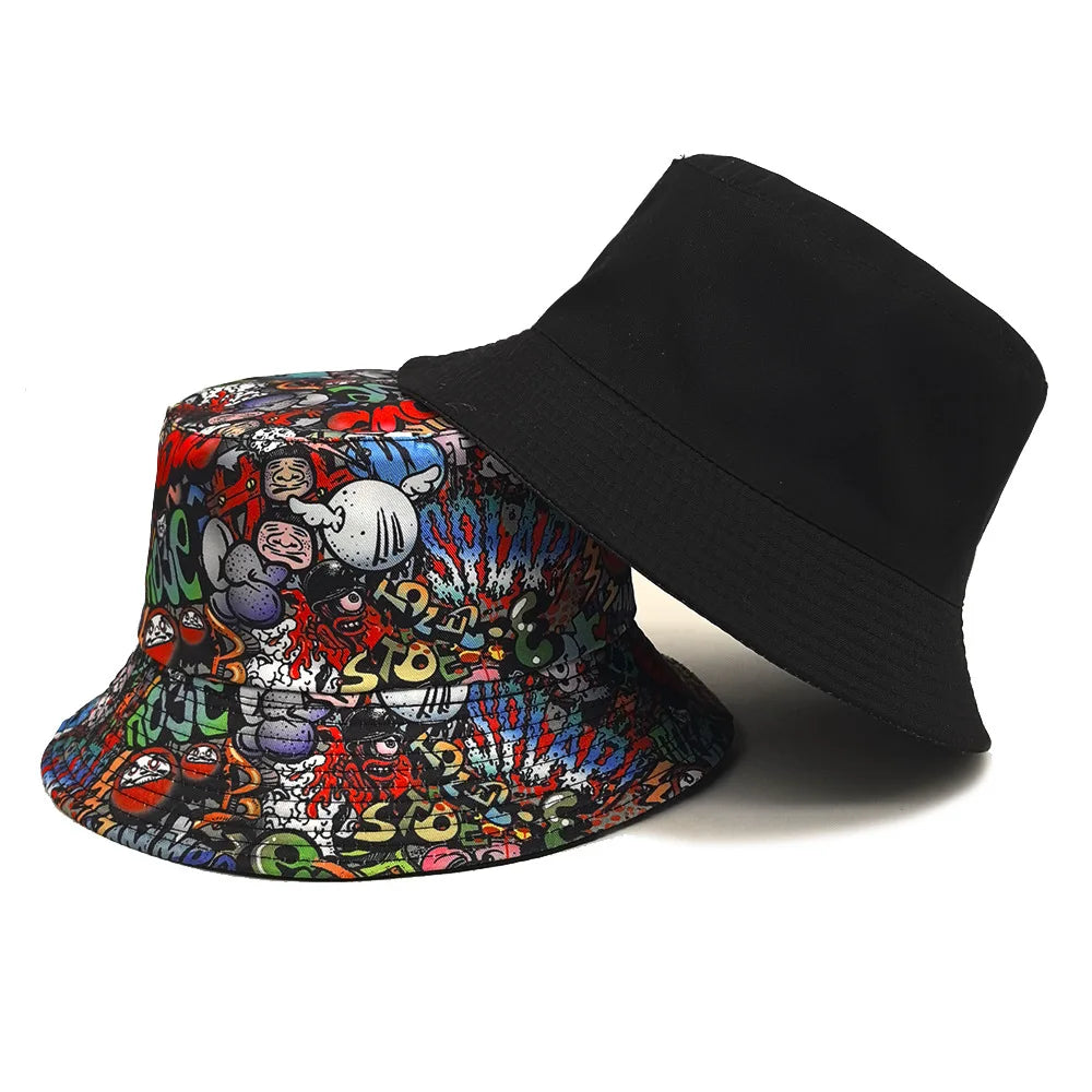 Fashion Graffiti Pattern Bucket Hat