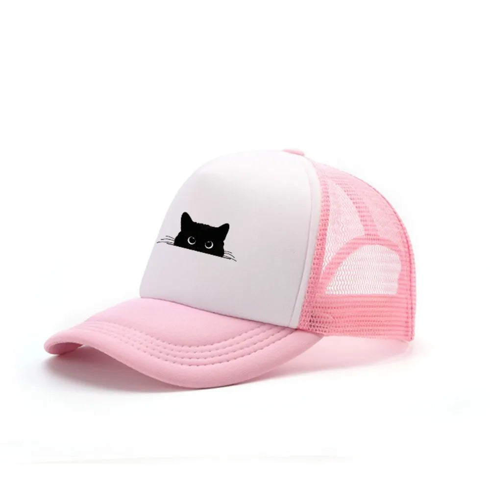 Cute Cat Print Adjustable Baseball Cap
