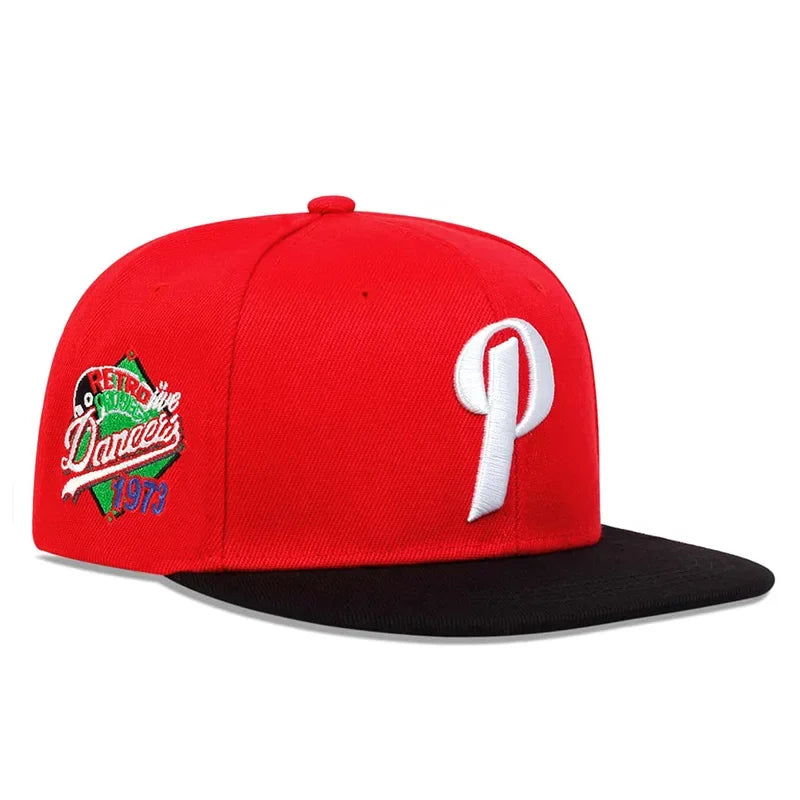 Unisex P Letter Embroidery Hip-hop Hats Baseball Caps Sunscreen Hat Snapback Caps