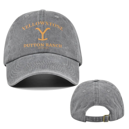Trendy Yellowstone Dutton Ranch Baseball Cap Washed UV Protection Snapback Hat