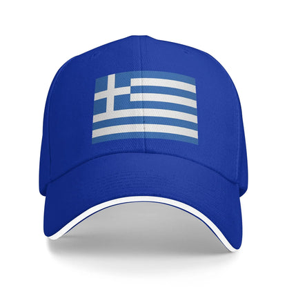 Greek Flag Greece Hellas Hellenic Sun Baseball Cap