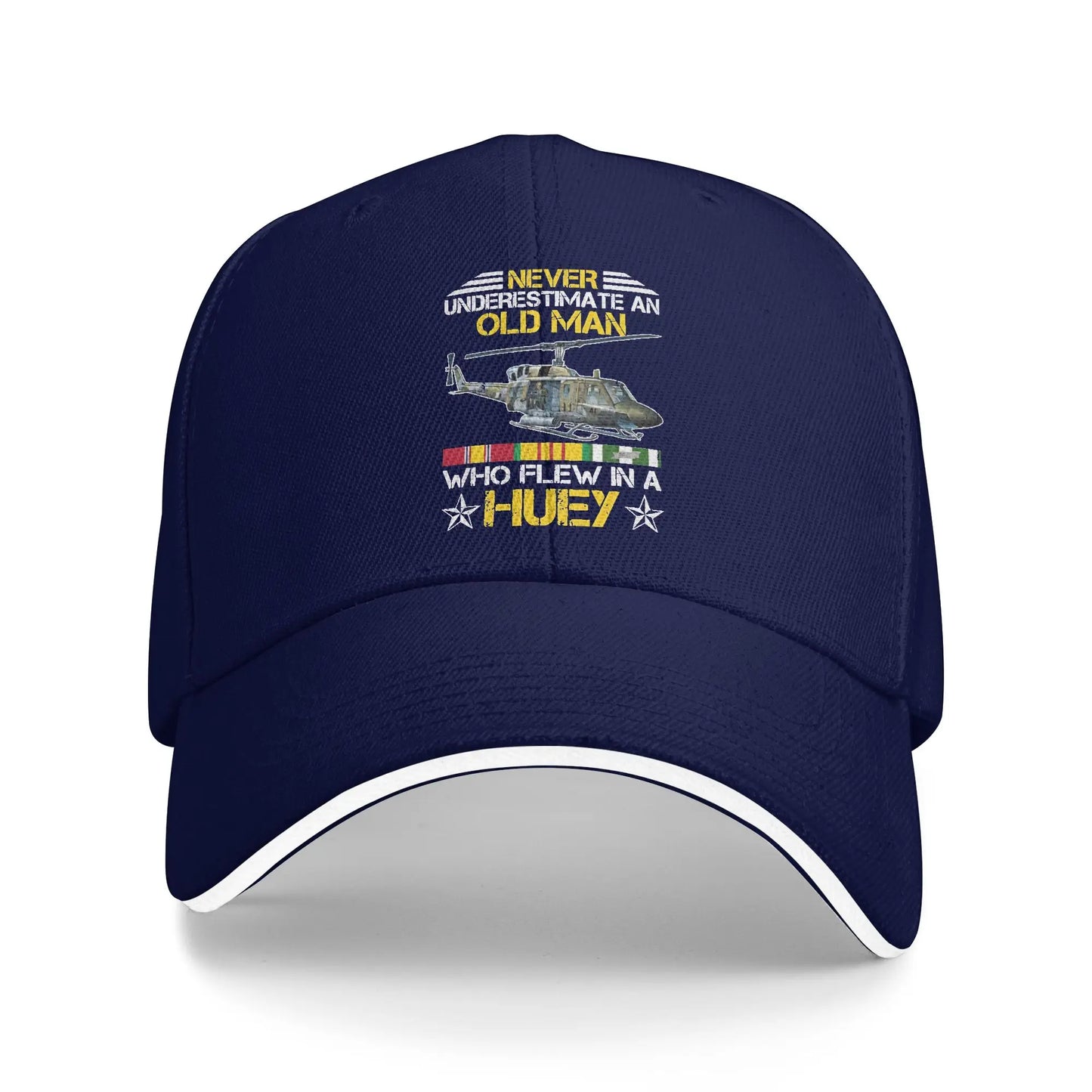 Vietnam Veteran Vet Uh1 Huey Helicopter Baseball Cap