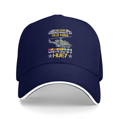 Vietnam Veteran Vet Uh1 Huey Helicopter Baseball Cap