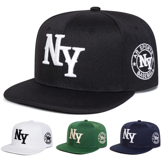 Unisex NY Letter Embroidery Hip-hop Hats Spring and Autumn