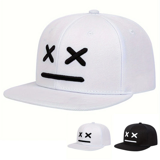 Unisex XX Smiling Face Embroidery Hip-hop Hats Snapback Cap Baseball Caps Sunscreen Hat Sports Cap
