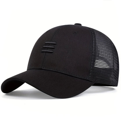 Unisex Three Embroidery Baseball Net