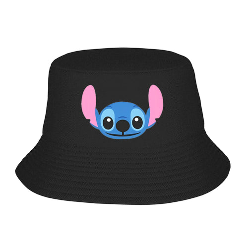Vocation Getaway Headwear Smiley Stitch Cute Anime Bucket Hat Fashion Women