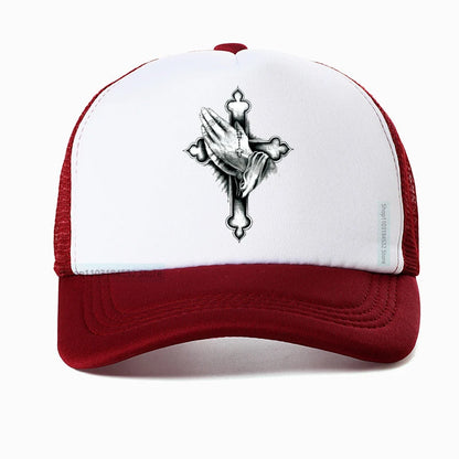 Christian Prayer Jesus Mesh Baseball Cap