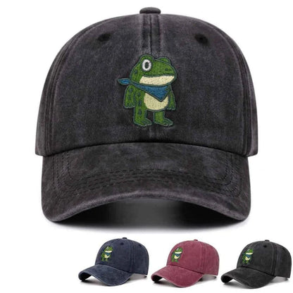 Cartoon Frog Resists Cotton Cap Unisex Baseball Cap