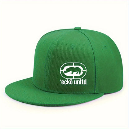 Fashionable Outdoor Flat Brimmed Hat With Fun Patterns Simple Style Unisex Snapback Caps