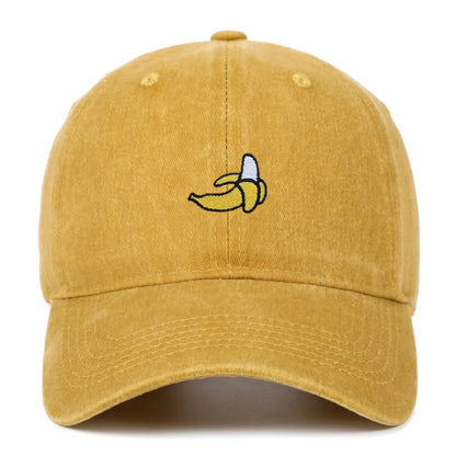 Banana Embroidered Baseball Hats For Men Women