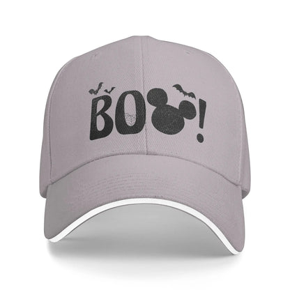 Goofy Checkered Baseball Cap Fashion Cartoon Mickey Mouse Sandwich Hats