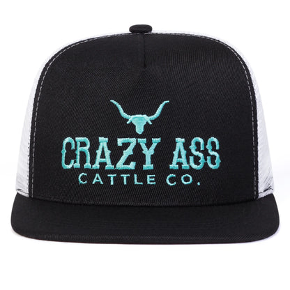 Unisex CRAZY ASS CATTLE CO Embroidery Hip-hop Hats Snapback Caps