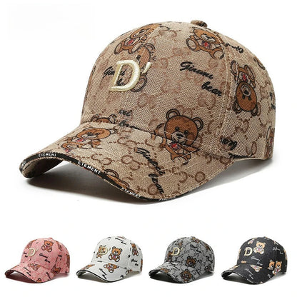 Fashion Cartoon Bear Baseball Cap Casual Sun Hat