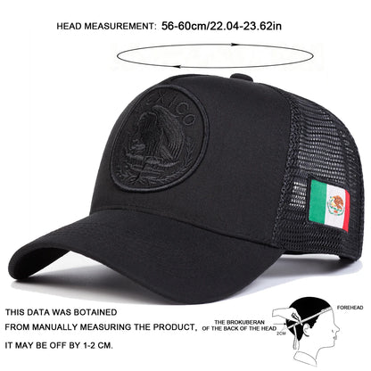 Unisex Mexican Flag Embroidery Baseball Caps