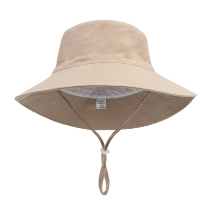 Summer Big Brim For Child Soft Breathable For Boys And Girls Outdoor Bucket Hat