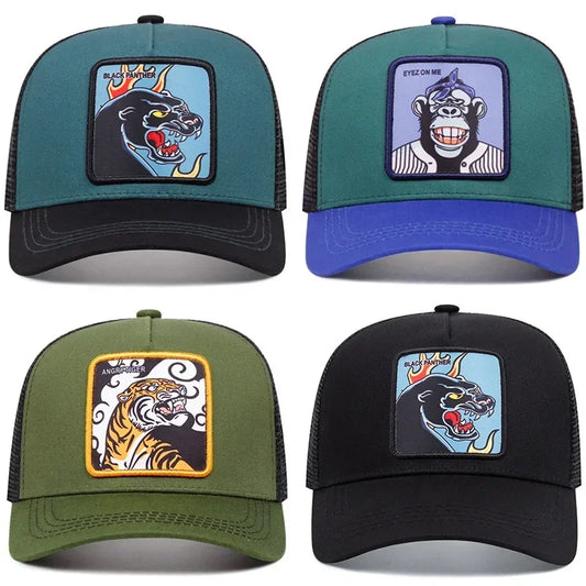 New High Quality Outdoor Sport Black Panther Baseball Cap