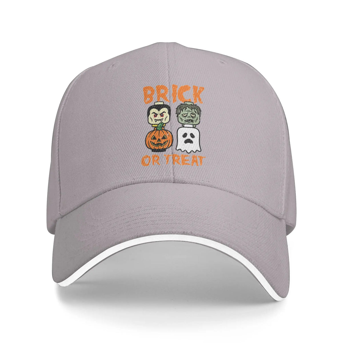 Baseball Cap Halloween Brick Or Treat Building Blocks