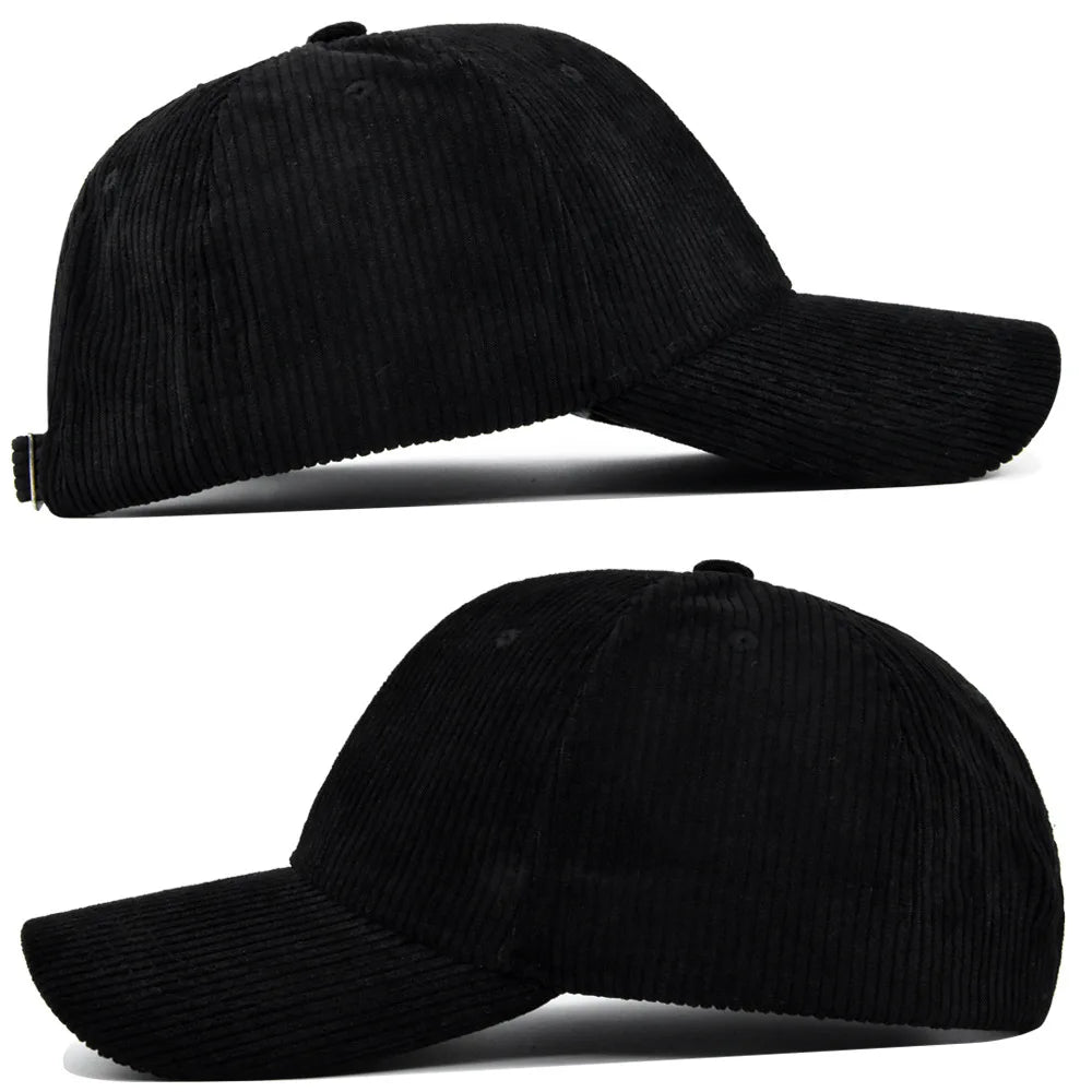 Autumn Winter Baseball Cap Women Corduroy Winter Hats For Women