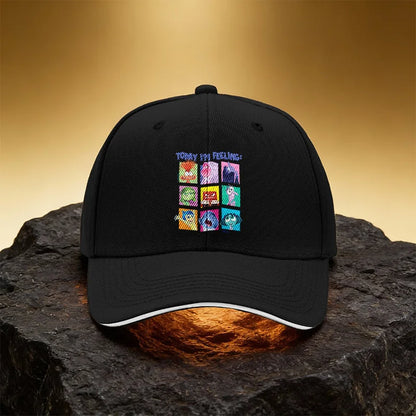 Happy Angry Sad Character Hat Unisex Printed Baseball Cap