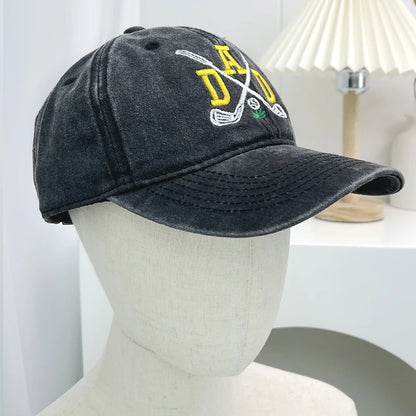 A Men’s Embroidered  Cotton Adjustable Simple And Casual Baseball Hat
