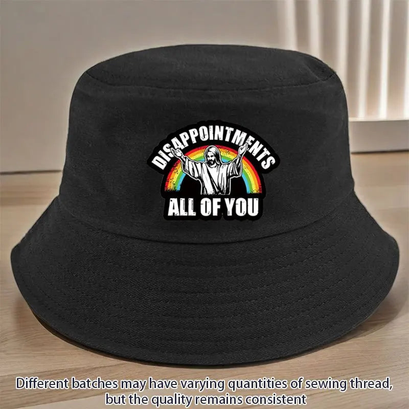Jesus and Rainbow Pattern Fisherman's Hat
