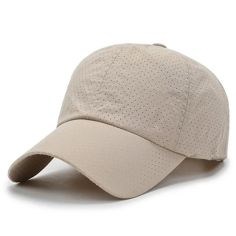 Solid Color Mesh Cap Baseball Cap Women Autumn Korean Edition Sunscreen Hat