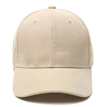 Solid Unisex Baseball Cap 6 Panel Men Caps Daily Women's