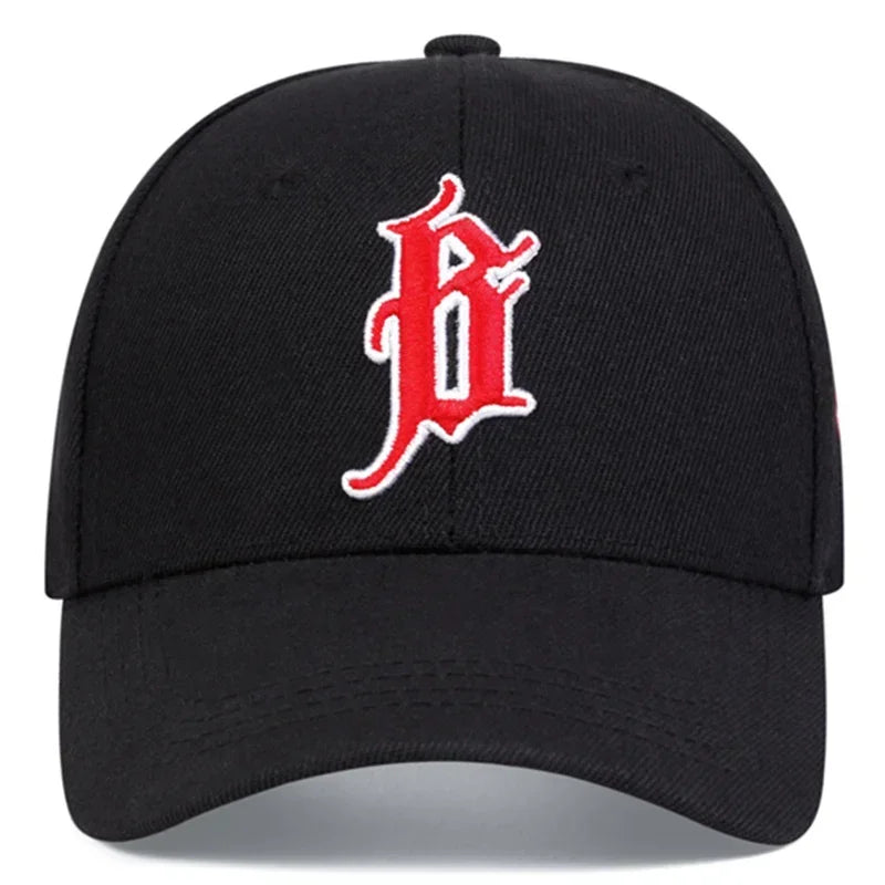 Unisex B Letter Embroidery Baseball Caps Spring And Autumn Sunscreen Hat Sports Cap