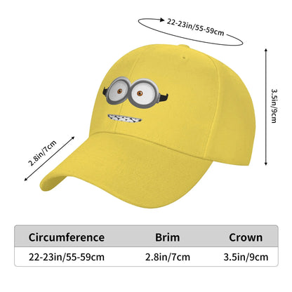 Baseball Caps Funny Minions Face Kawaii Outfit For Men Women