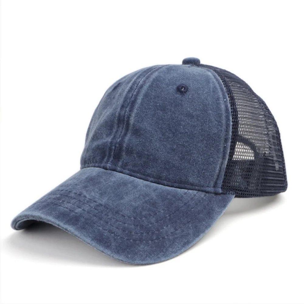 Washed Baseball Cap Outdoor Mesh Cap Sports Fashion