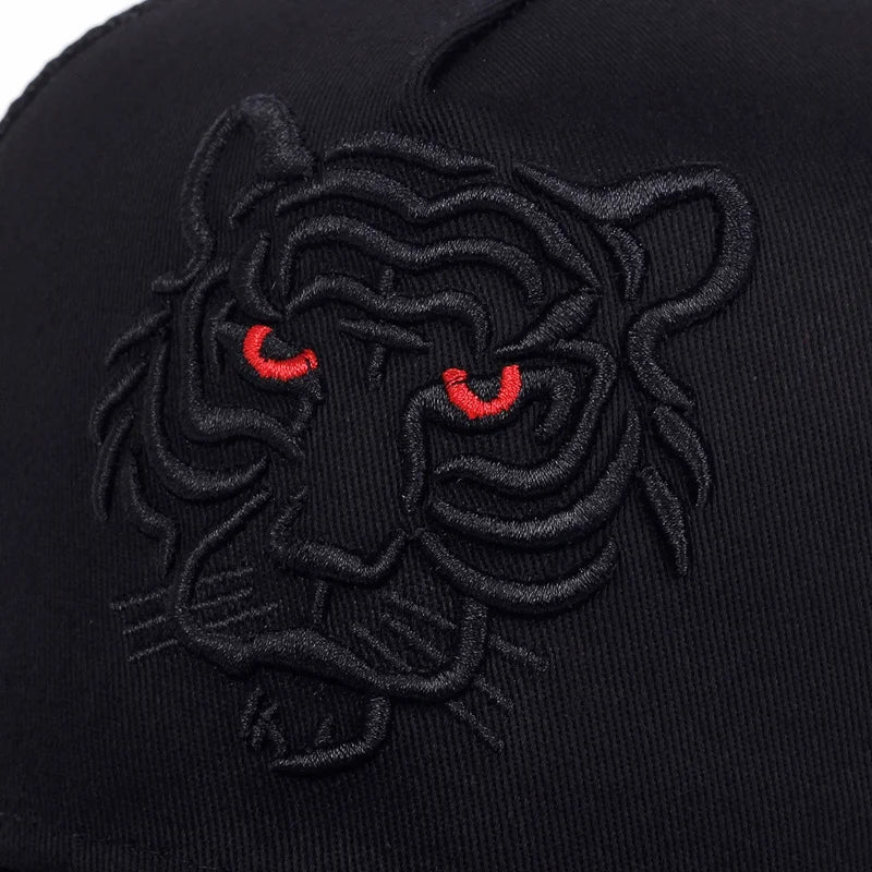 Tiger Embroidery Baseball Cap Men Women Hip Hop Hat