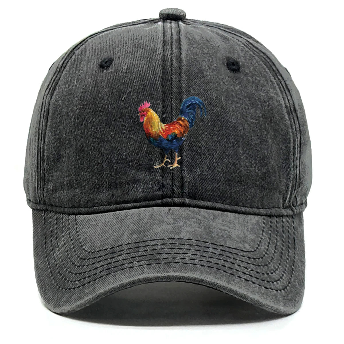 Lifelike Rooster Print Snapback Baseball Cap